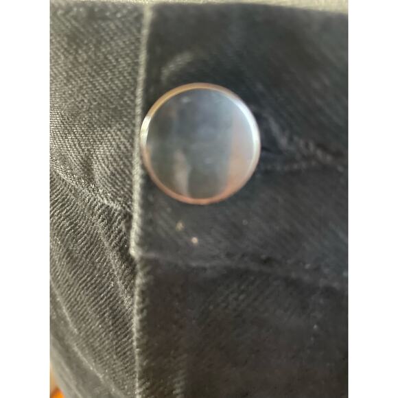 RAEY Split Back Black Denim Straight Maxi Skirt UK Size 12/ US 8 - Picture 11 of 11